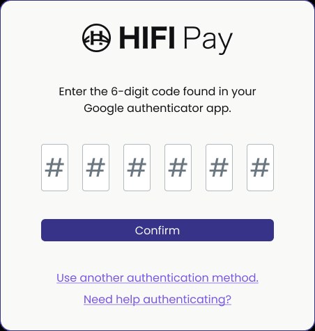Multi-factor authentication screen asking for a 6-digit authenticator app code